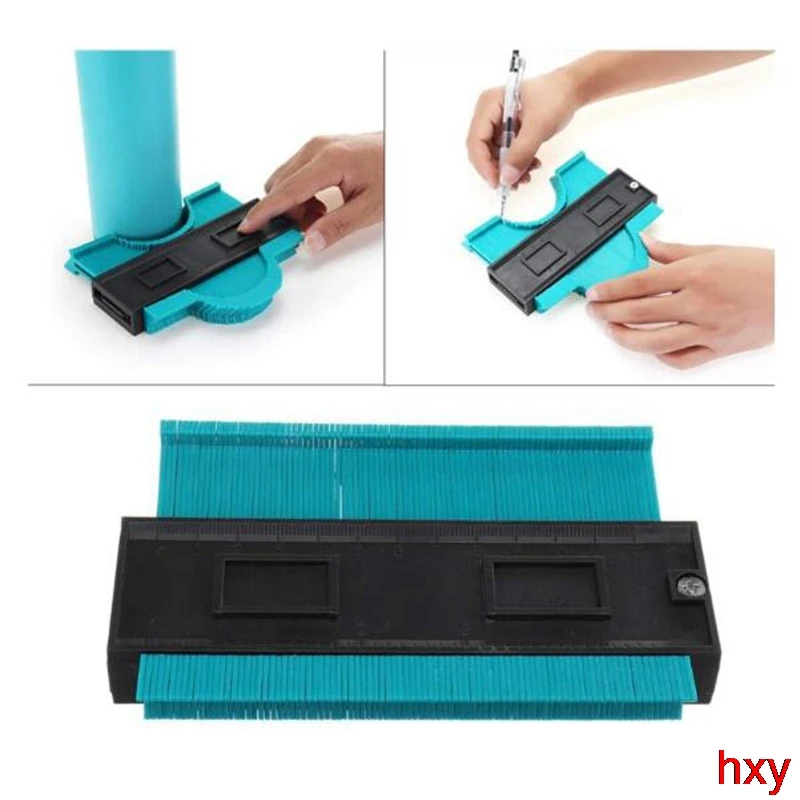 

Irregular contour gauge radian ruler contour gauge shaper profiling gauge Plastic Gauge Contour herramientas de mano