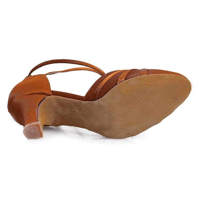 Женские атласные туфли для латиноамериканских танцев современные розовые