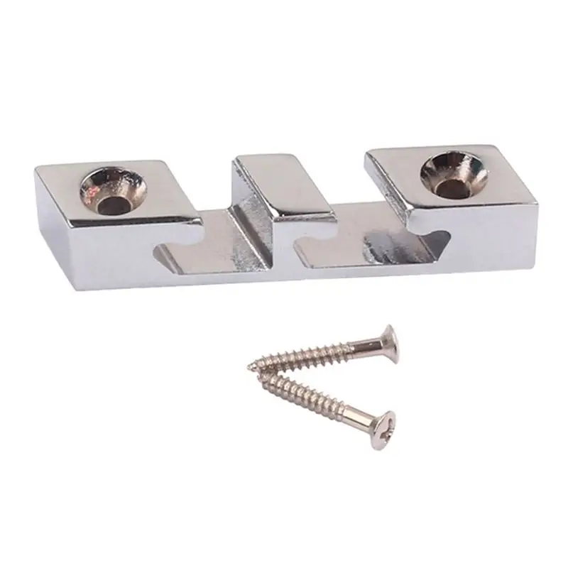 

Роликовая нить фиксатор Дерево Руководство для 3 бас гитары коробка гитары-хром