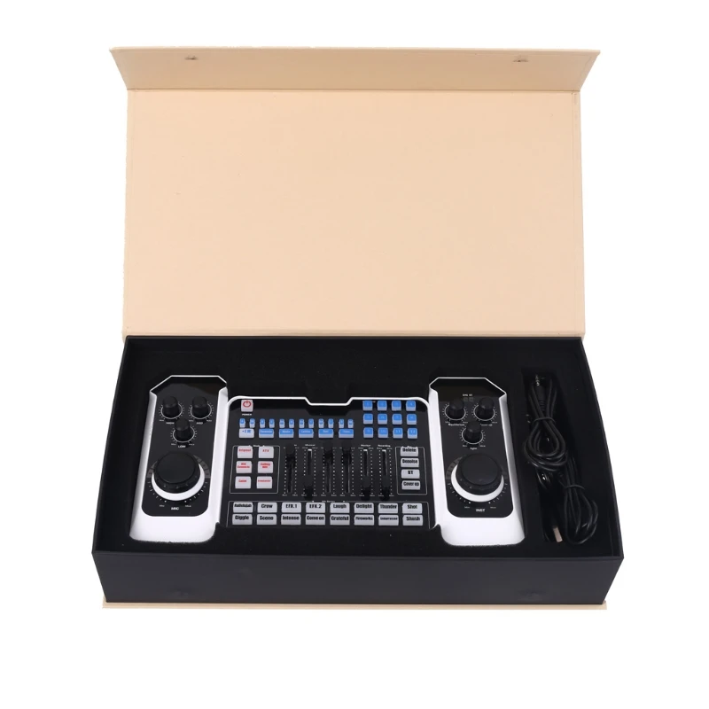 

Q8 Bluetooth Mixer Headset Microphone Webcast Live Streaming Sound Card N0HC