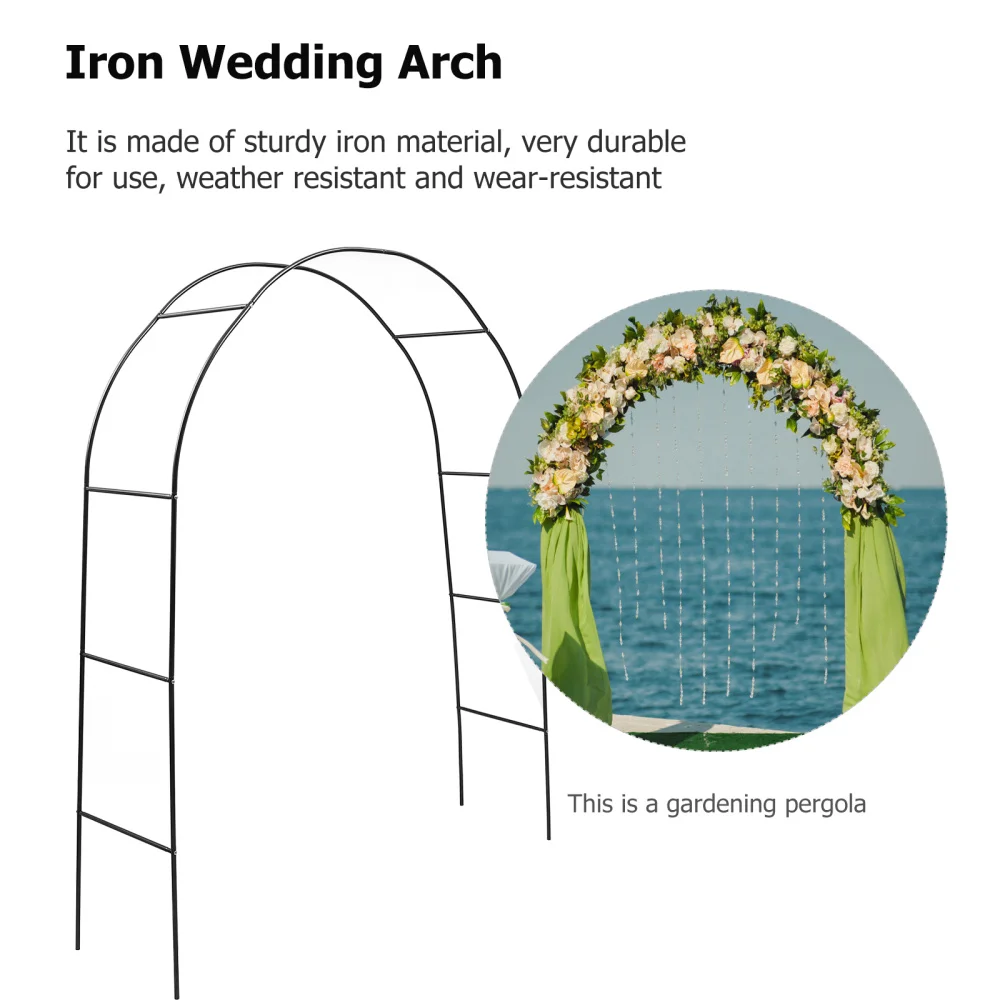 

1 Set Metal Pergola Arbor Wedding Arch Garden Outdoor Indoor Assemble Freely