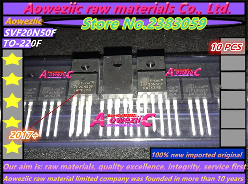 Aoweziic 2021 + 100% новый импортный оригинальный SVF20N50F 20N50F TO-220F полевой эффект 220 500 в |