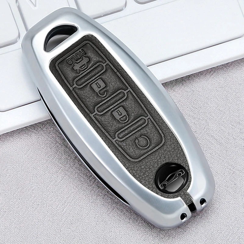 

4 Buttons Zinc Alloy Car Key Cover Protector Case For Nissan X-Trail T32 Murano Qashqai Versa Tidda Cube Infiniti FX35 G25 FX EX