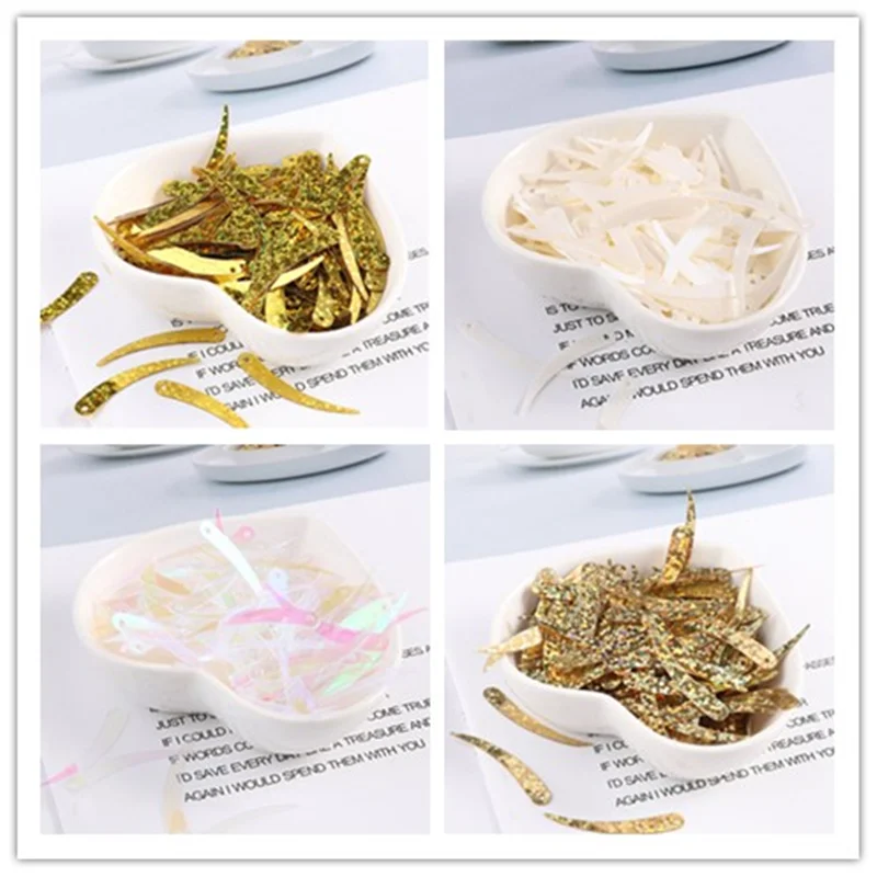 

100Pcs/Lot Size 5*32MM Chilli Ivory Shape Sequins PVC Paillettes Sewing Craft DIY Costume Stage Garment Lentejuelas Accessories