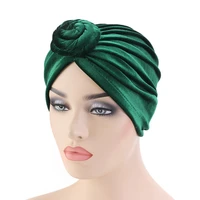 new muslim hijab hat indian cap velvet flower turban women beanie chemo cancer cap turban headwear bandana hair accessory
