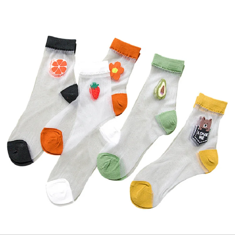 Новинка весенне-летние и новые японские шелковые носки без пятки женские тонкие