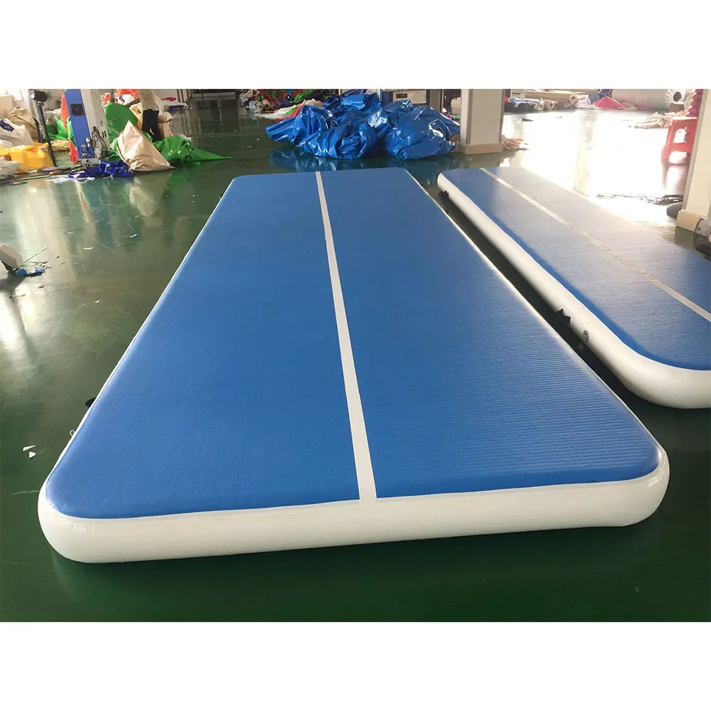 Скидка Заводская прямая гимнастическая воздушная дорожка, надувные гимнастические коврики 6x2x0,2 м для продажи