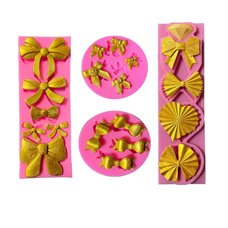

Multiple Bow Bowknots Shape Cake Mold Chocolate Mold for the Kitchen Baking Cake Tool DIY Sugarcraft Decoration Tool