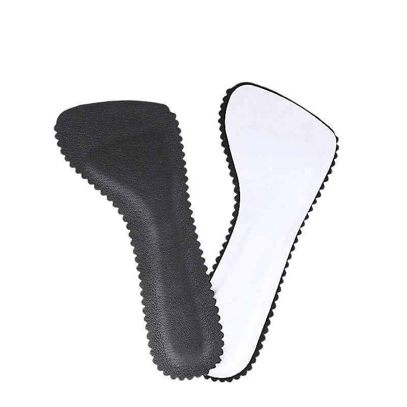 

1 Pair Anti-slip Sweat-absorbent Massage Insoles Seven-point Pad Leather Half Pad Women Feet High Heel Insoles Orthotics Inserts