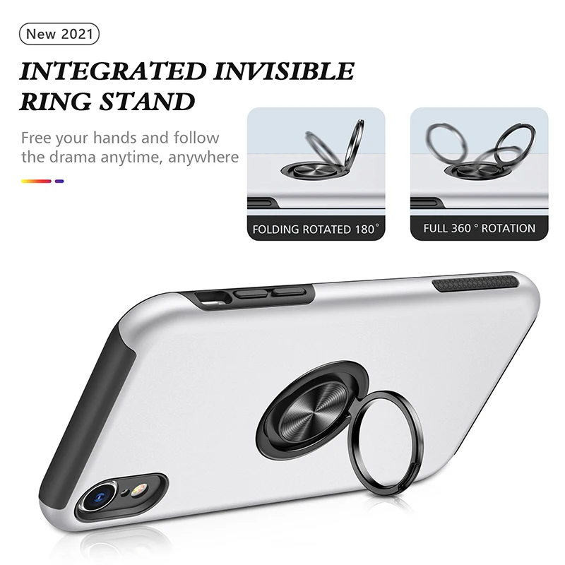 

Shakeproof Soft Silica magnetic force Phone Case For iPhone 11 Pro Max Mini 12 Pro XR X XS MAX 7 or 8 plus Car bracket mobile
