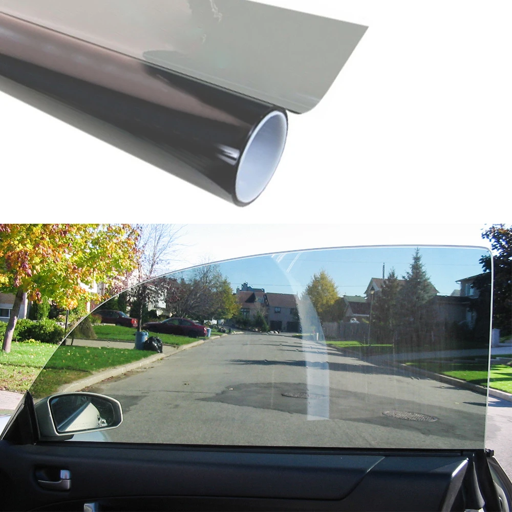 

1 Roll 50cm*100cm Black PET Glass Window Tint Shade Film VLT 70% For Car Auto House Bedroom Bathroom Toilet Balcony Sliding Door