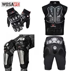 Мотоциклетная куртка WOSAWE, защита груди, спины, поддержка тела, броня, для мотокросса, для внедорожников, наколенник из сплава стали