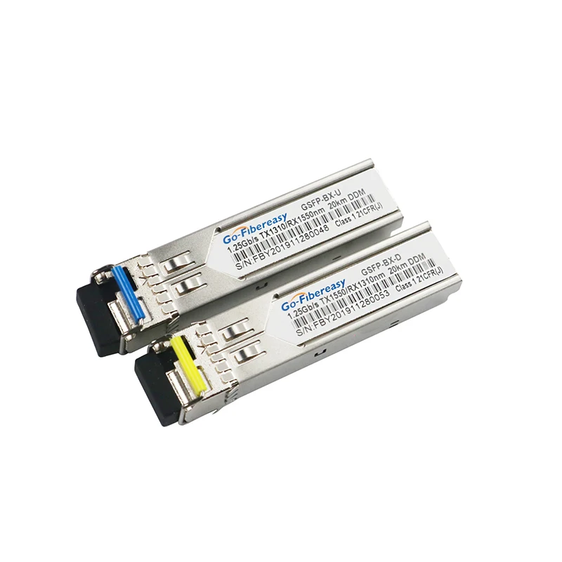 1Pair 20Km 1.25G Single-mode BIDI SFP 1310/1550(1490)nm LC/SC WDM SFP Transceiver module