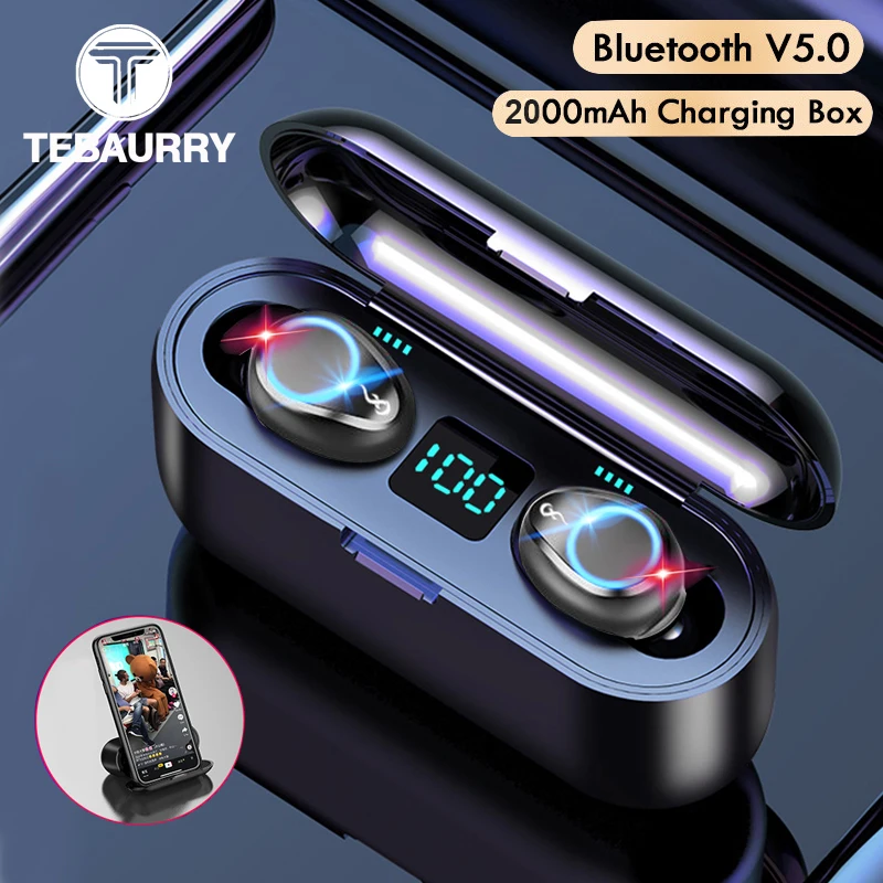 Фото TWS беспроводные V5.0 Bluetooth наушники HD стереонаушники безпроводные