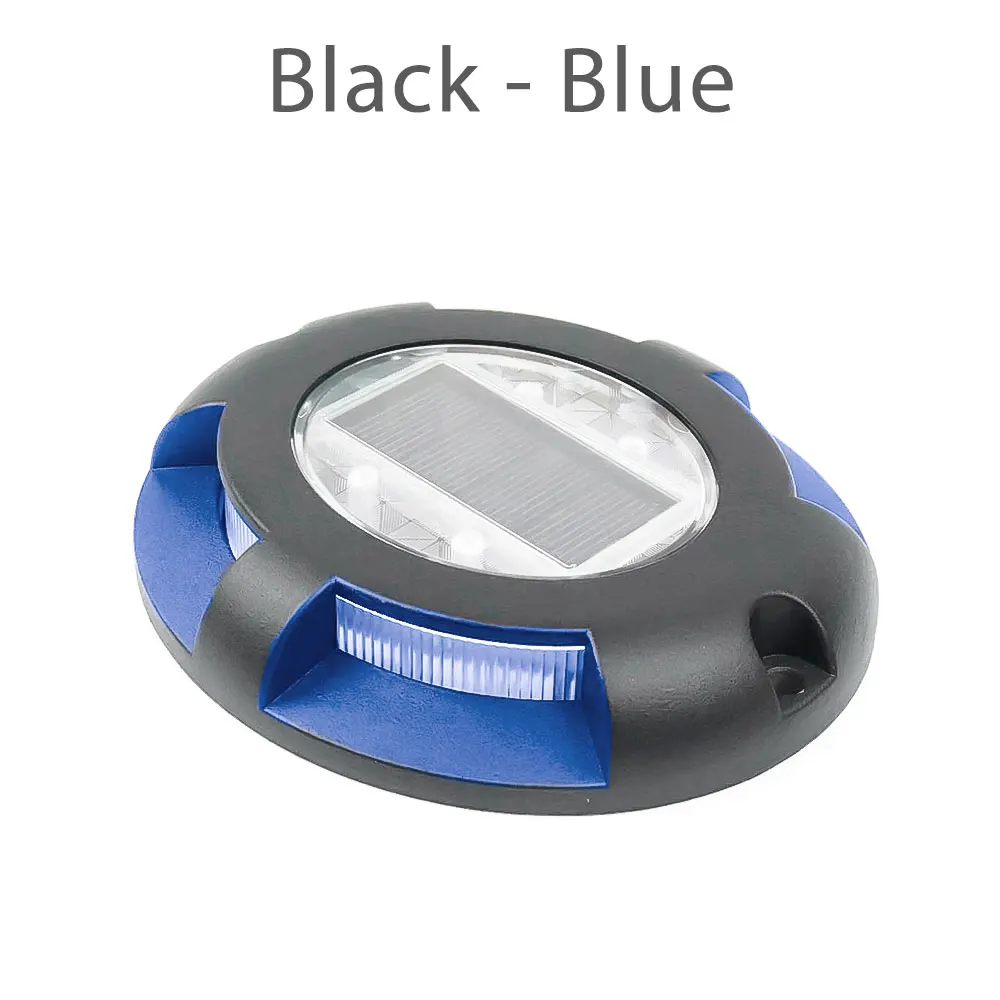 Blue Light BlackBody Светодиодный светильник на солнечной батарее, подземный погребенный светильник, уличный водонепроницаемый дорожный светильник для ступенчатых тротуаров, лестниц, садовых дорожек, дорожек, двора, светильник ing - Испускаемый цвет: Blue Light BlackBody