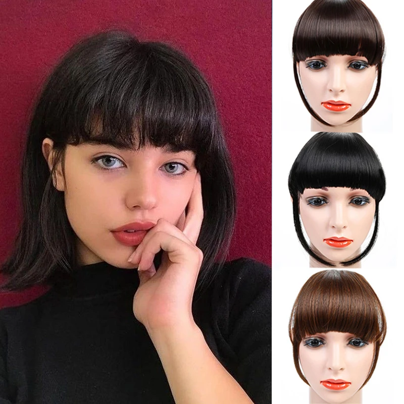 Челка из синтетических волос LUPU с короткими полосками красивая челка для