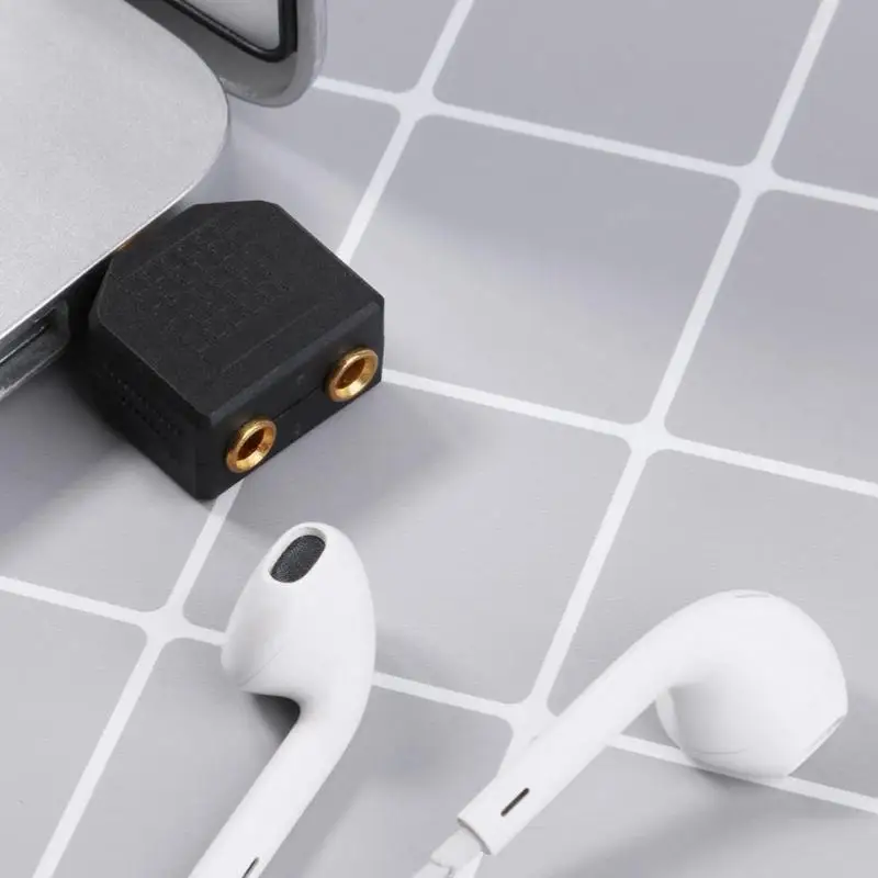 2Pcs 3.5mm Male to 2 Female Headphone Splitter Jack Y Audio Adapter For iPhone Samsung Laptop PC Tablet Dropship | Электроника