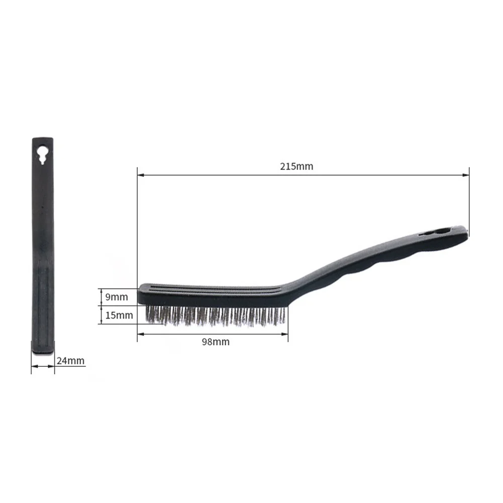 

3 шт./компл. 9 'проволока комплект нейлоновых кистей сталь медь нейлон для очистки металла Удаление ржавчины медная проволока щетки