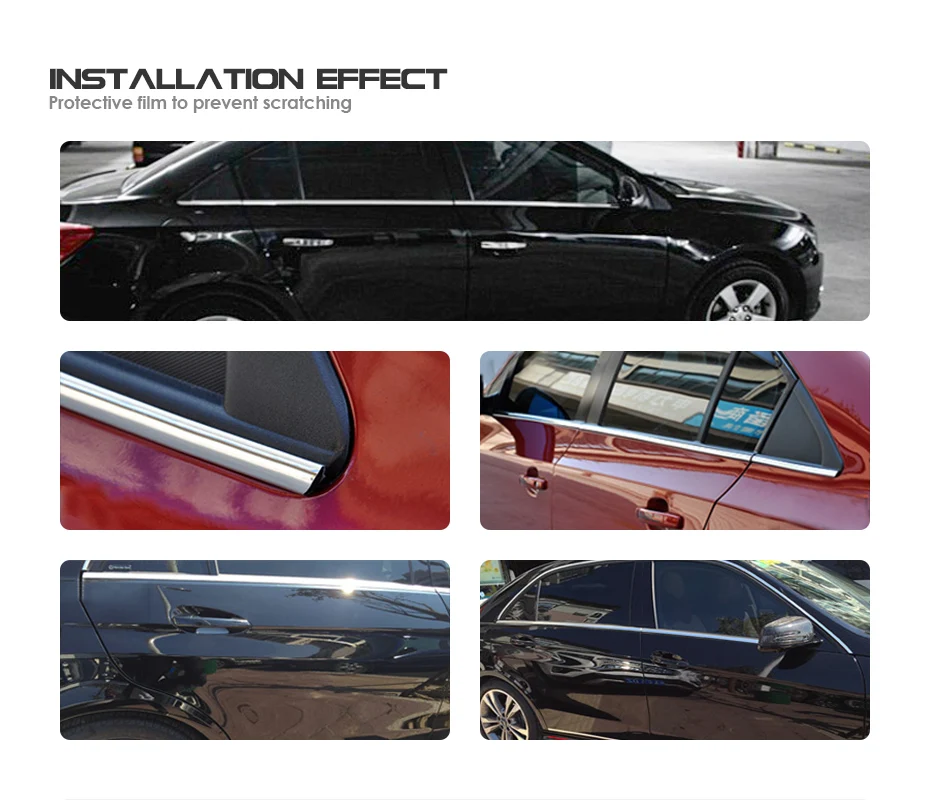 Стикер для украшения автомобиля 20 мм Автомобильный хромированный Стайлинг