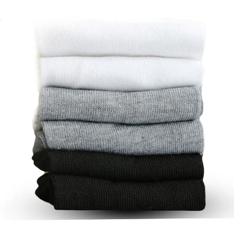 10pair Women Socks Breathable Ankle Socks Solid Color Short Comfortable High Quality Cotton Low Cut Socks Black White Gray