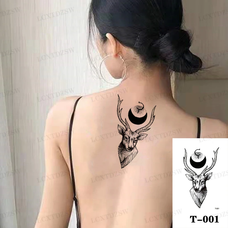 Small Size Red Snake Waterproof Temporary Tattoo Stickers For Women Men Body Art Waist Chest Arms Legs Decals Fake Tattoo