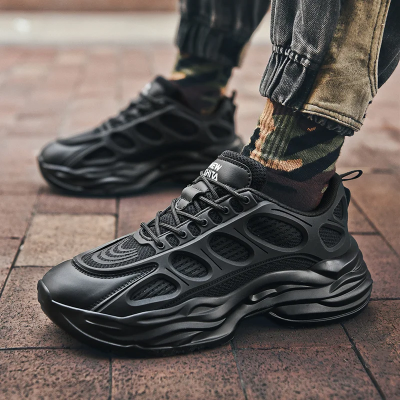 

Women Pink Running Shoes Men Dad Chunky Sneakers Comfortable Sports Man Jogging Footwear Outdoor Walking Fitness Trainers
