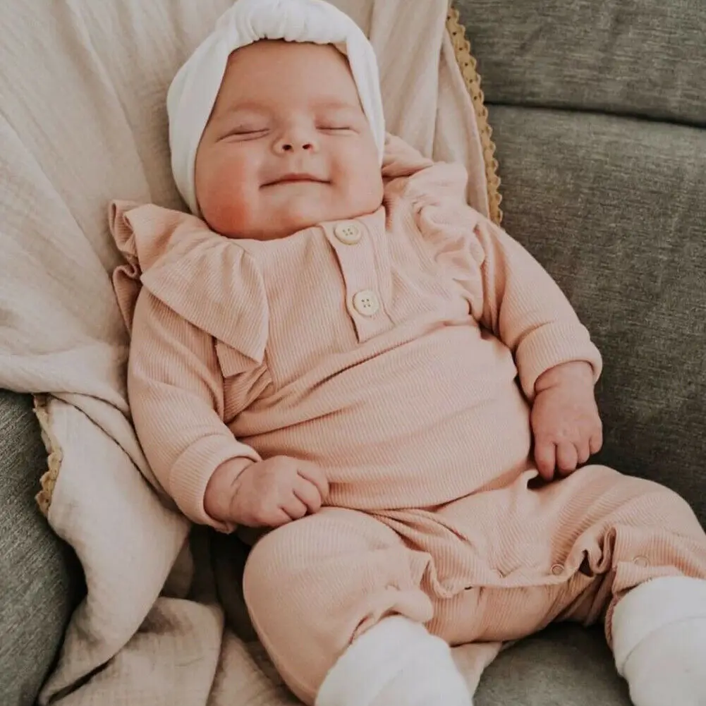 Детский комбинезон с длинными рукавами для маленьких девочек 0-18 месяцев удобный