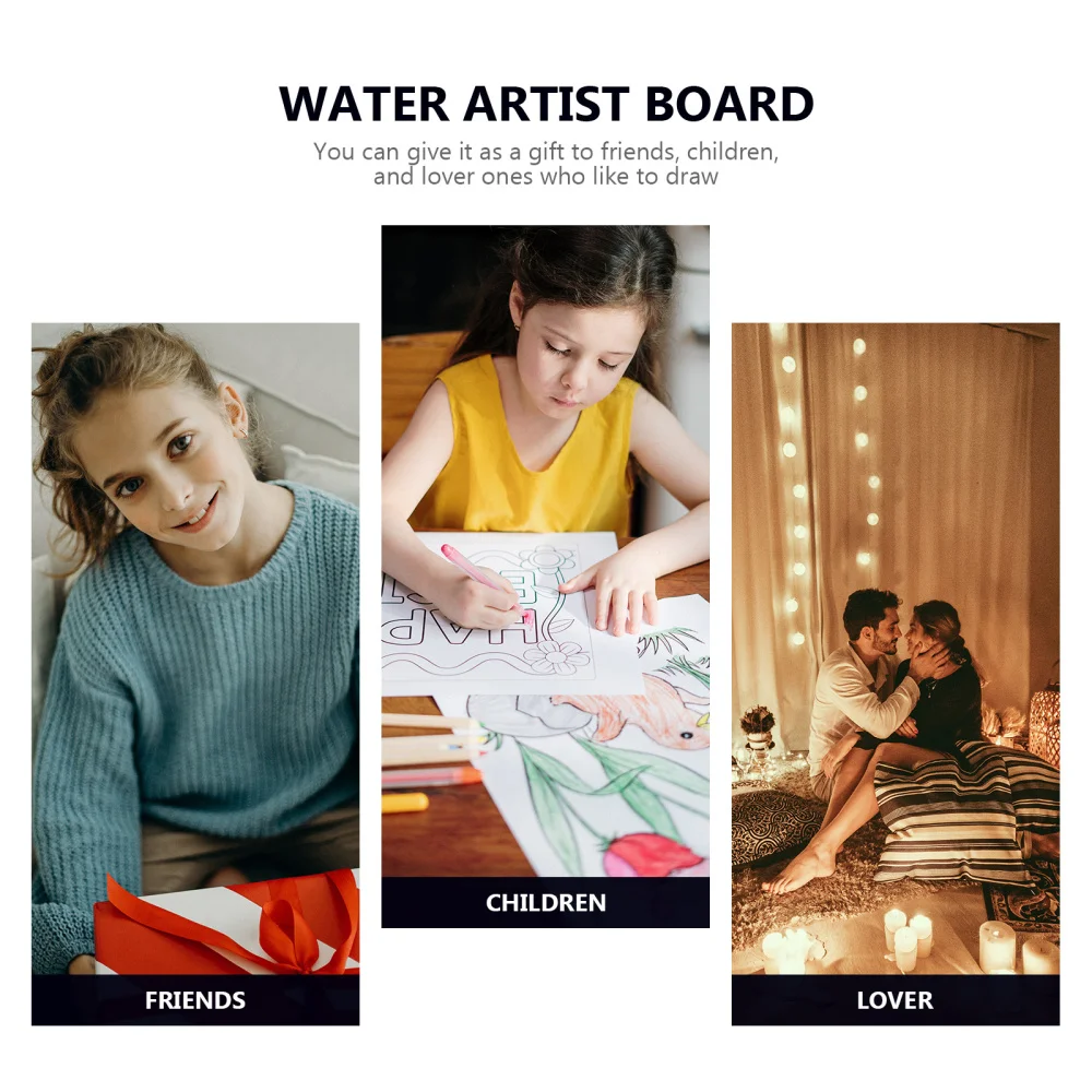 

1 Set Water Drawing Board Creative Water Writing Board Kit Graffiti Board