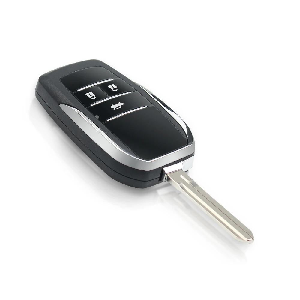 KEYYOU 3 кнопки для Toyota Corolla RAV4 Toy43 модифицированный складной флип-чехол телефона