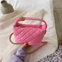 chain crossbody bags for women luxury handbag classic bucket bag candy color soft leather clutch purse for women shoulder bag