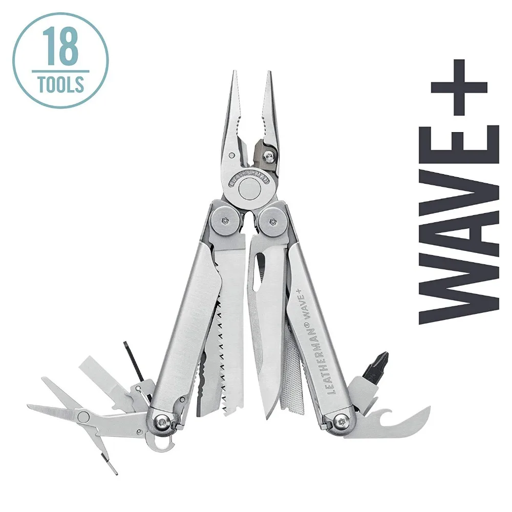 Мультитул LEATHERMAN - Wave Plus со сменными проволочными резаками премиум-класса и