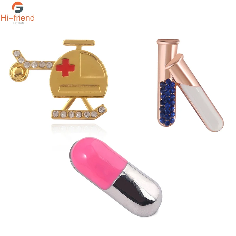 Набор эмалированных брошей для лекарств медсестер креативные ювелирные