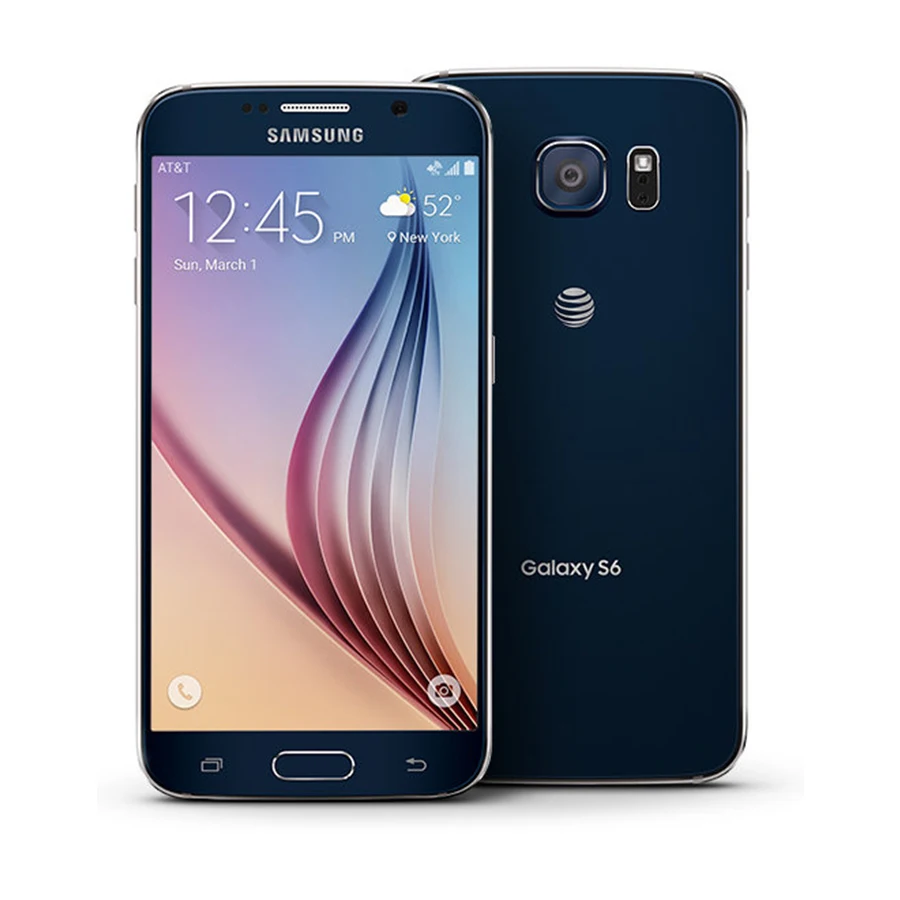 samsung Galaxy S6 G920A 64GB мобильный телефон at& t 3GB ram 32 GB/64 GB rom Восьмиядерный NFC 4G Android смартфон