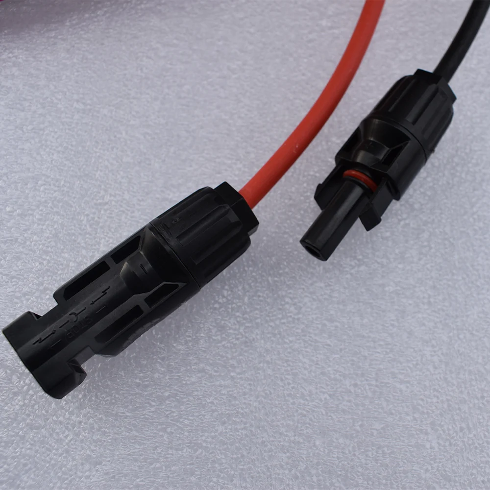 10AWG 1 пара гибких солнечных панелей соединительные удлинительные кабели с
