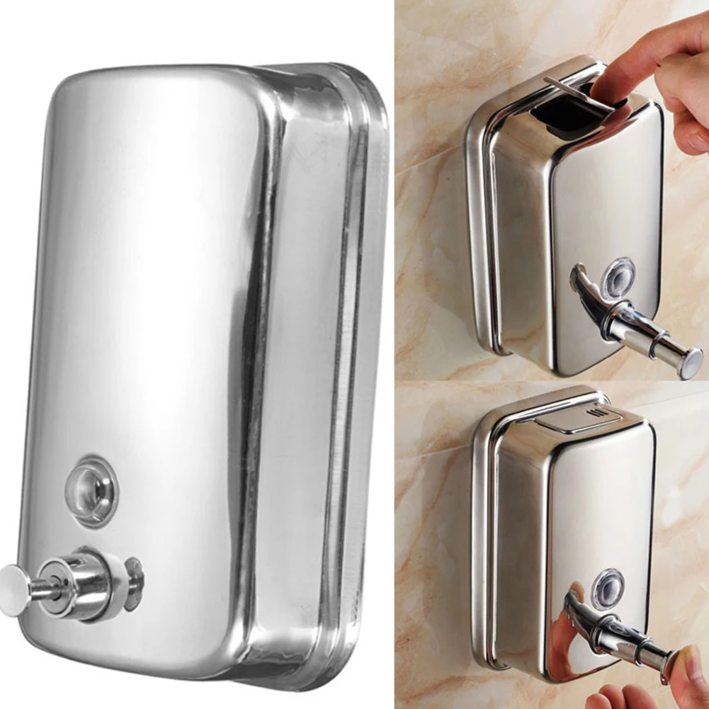 

Shower Accessory Soap Dispenser Stainless Steel Home Hotel Pump Container Tools Wall Mounted Kitchen Bathroom Leakproof School