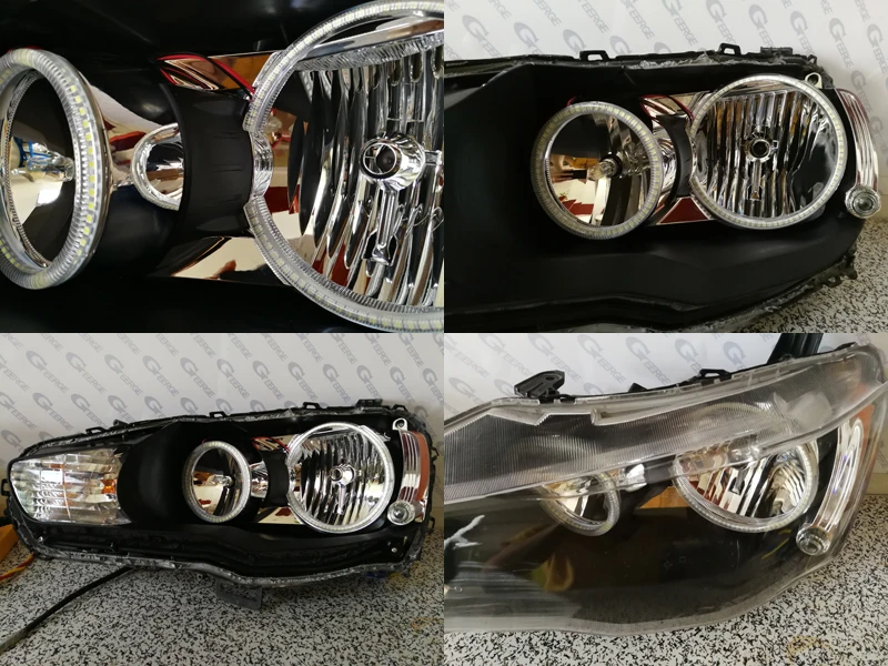 Для Mitsubishi Lancer 2008 2015 галогенный светильник отличный ультра яркий SMD LED ангельские