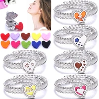 heart shaped stars aromatherapy bracelet jewelry essential oil aroma diffuser locket adjustable bracelets with pad women girl