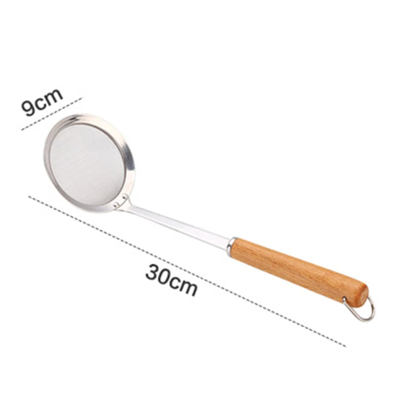 Сетчатый фильтр с длинной ручкой половник дуршлаг масляный из нержавеющей стали