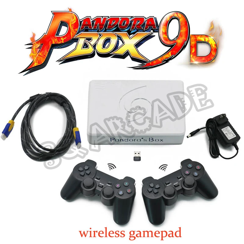 

Pandora Box 9D 2500 in 1 motherboard 2 Players Wired /Wireless Gamepad Set Usb connect joypad have 3D Tekken