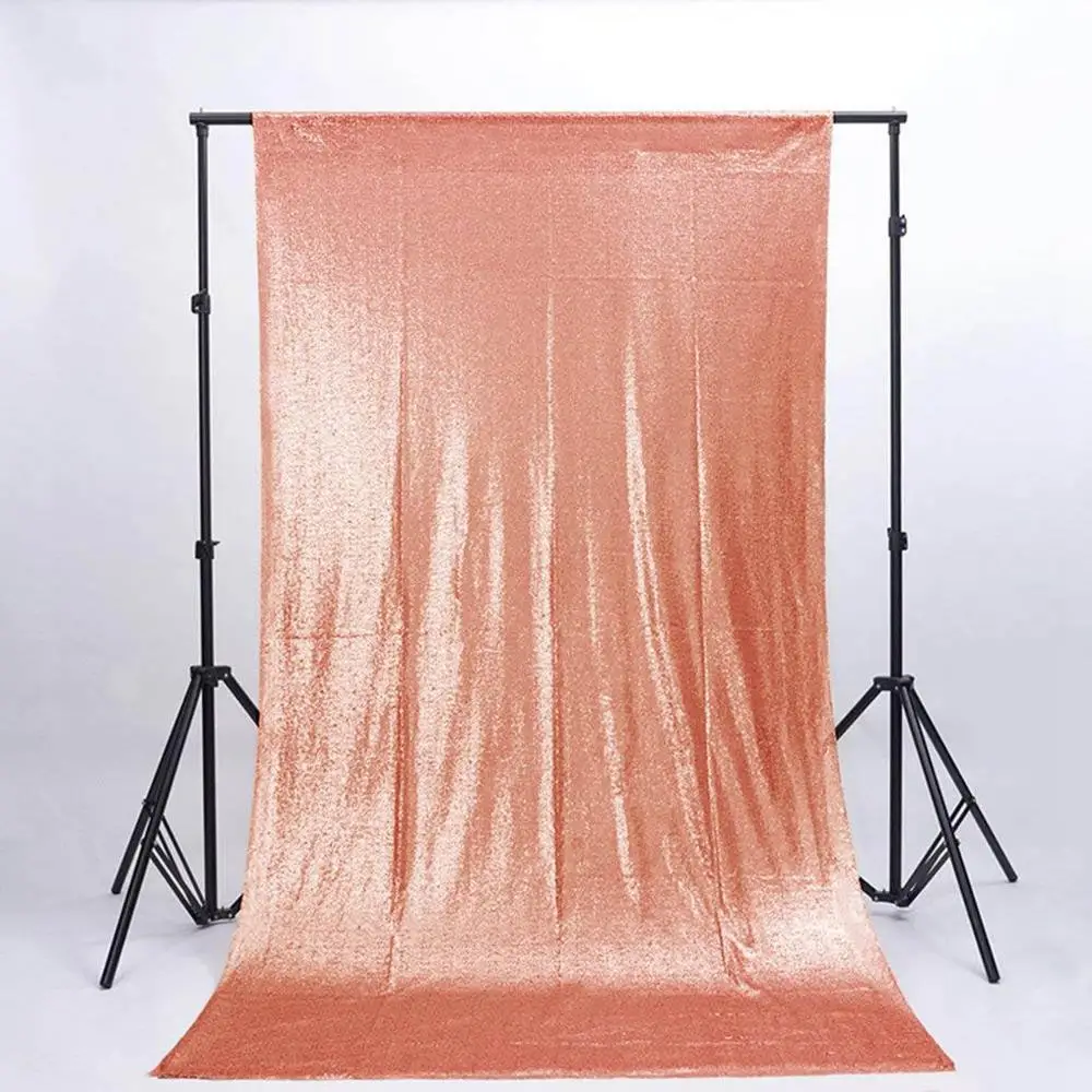 Blush Блесток фон занавес радужные Свадебные украшения белого цвета 24x120 дюймов фото фон занавес s сценический Backdrops-M190921 - Цвет: Blush