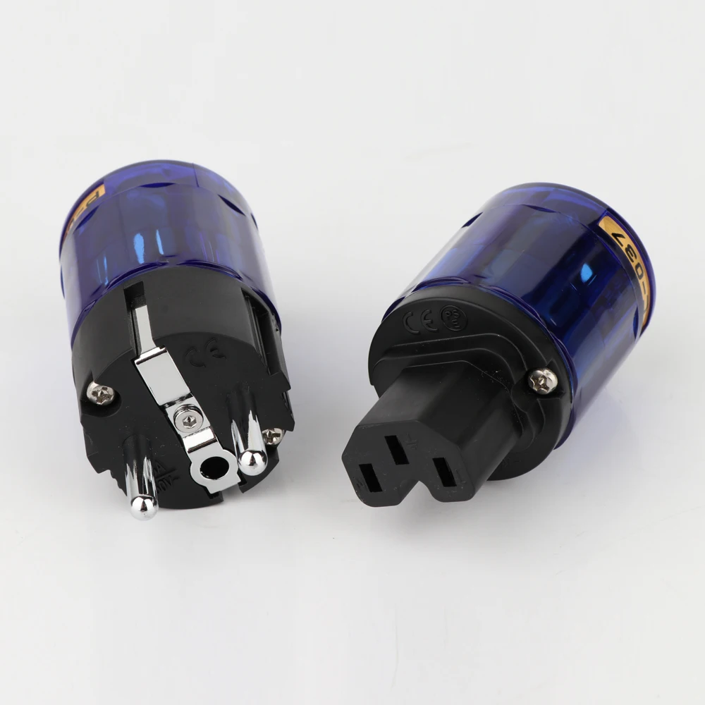 YTER P 037E/C 037 родиевый разъем питания европейской версии + IEC320 женский кабель
