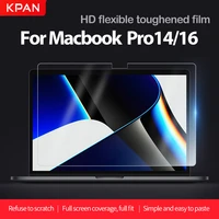 kpan laptop screen film for apple macbook pro 14 a2442 16 a2485 m1pro max hd 4k transparent protective film anti fingerprint