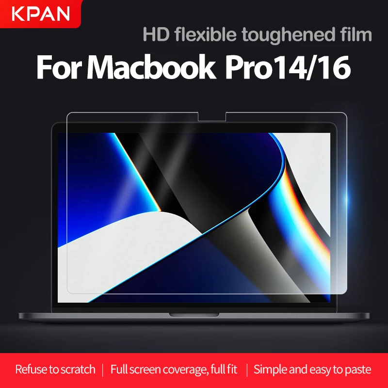 Пленка для экрана ноутбука KPAN Apple MacBook Pro 14 A2442 16 A2485 (M1PRO Max) HD 4K прозрачная защитная