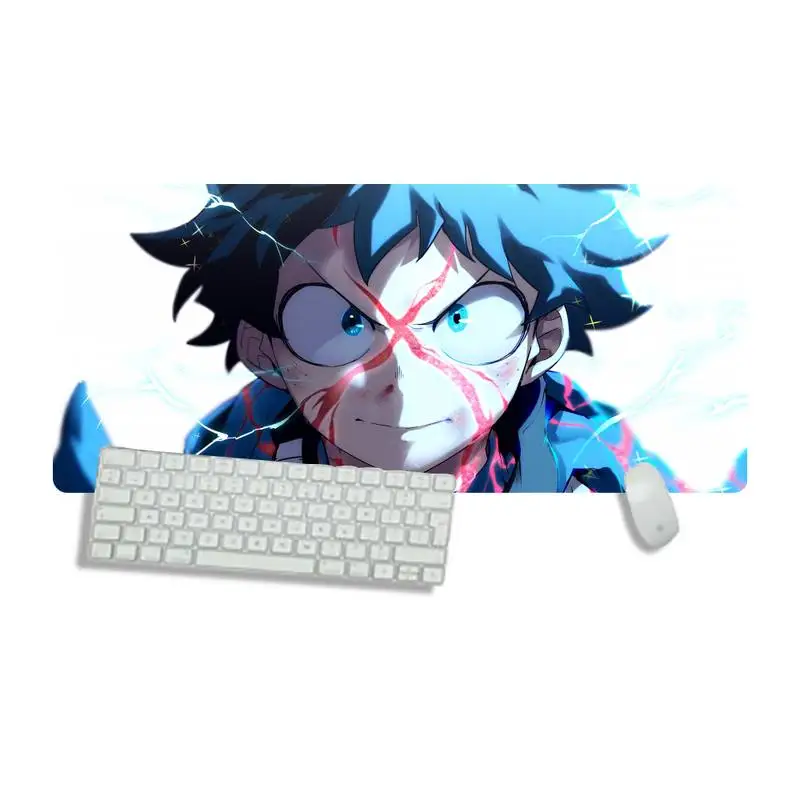 

my hero academia anime Keyboards Mat Rubber Gaming mousepad Desk Mat Gamer Work Large Mouse pad mats Non-slip Laptop Cushion