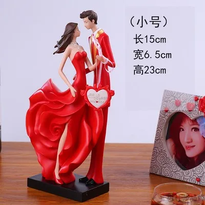 

Marriage resinous figure engagement wedding wine cabinet betrothal and wedding Send boudoir honey home decoration Statues