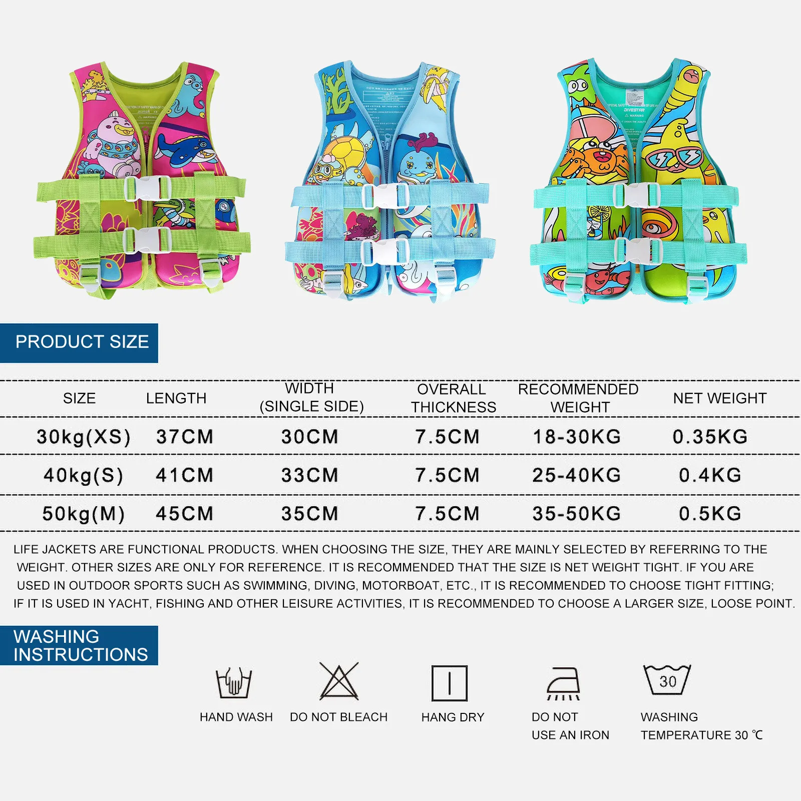 

Summer New Children Vest Motorboat Water Rescue Swimming Buoyancy Life Jacket Outdoor Swimming Boating Survival Suit XS-S E2