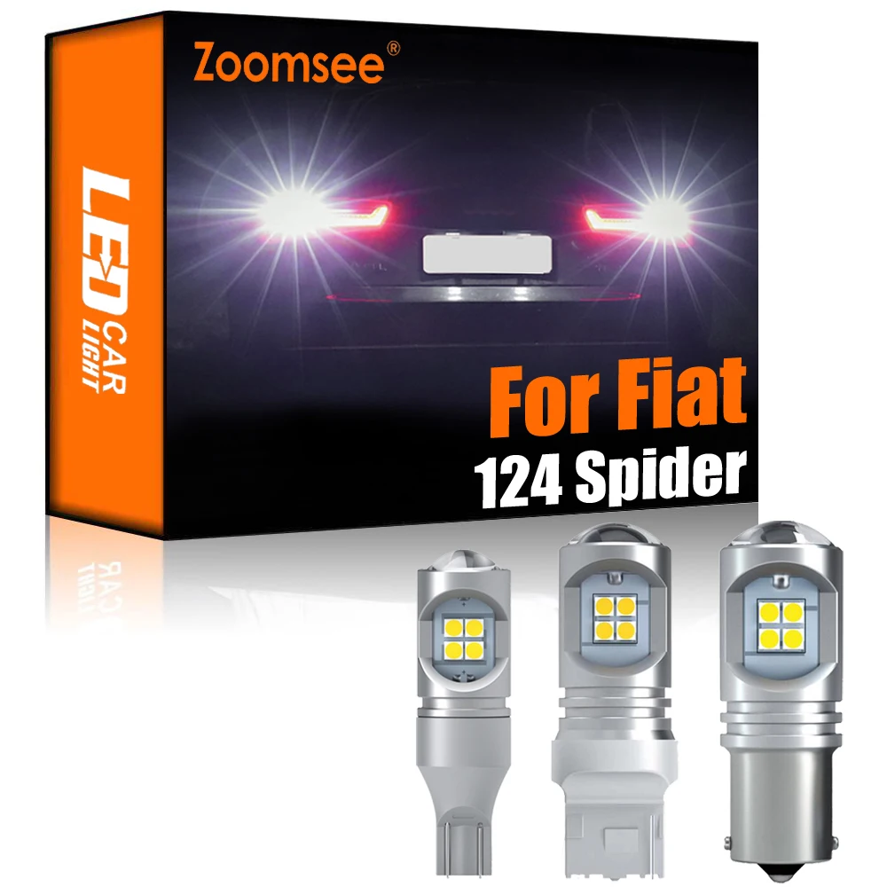 

Zoomsee 2 шт. белый светодисветодиодный заднего хода для Fiat 124 Spider 2017-2020 Canbus внешний резервный без ошибок задний светильник онарь автомобильная ...