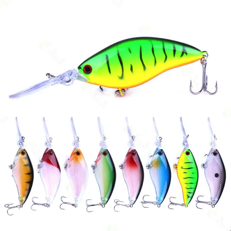 

1pcs 10.5cm 17.8g Floating Deep Diving Crankbait Fishing Lures Lifelike Wobblers With 6# Sharp Hooks Fish Bait Fishing Tackle