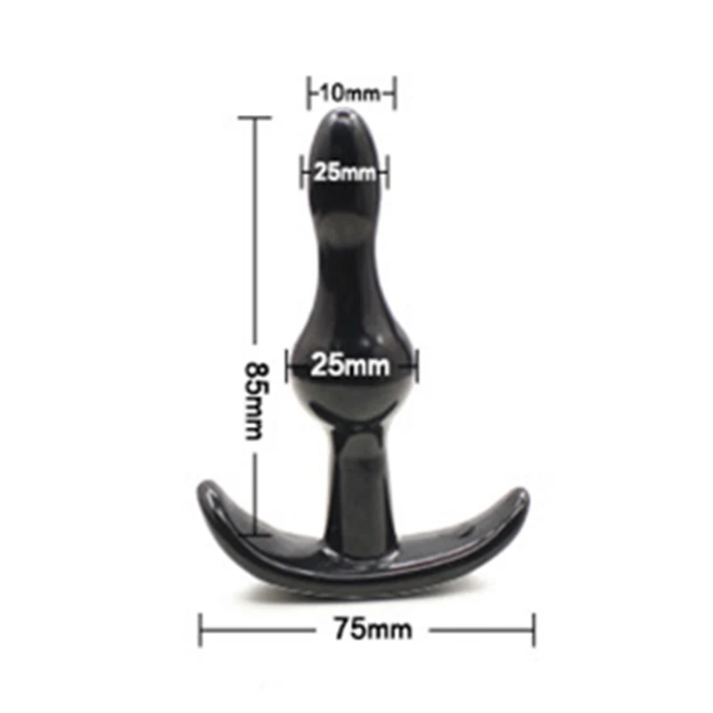 Силиконовый анальный фаллоимитатор-вибратор массажер простаты анальная пробка