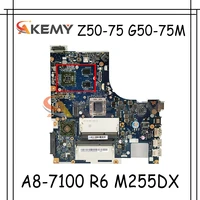 akemy aclu7aclu8 nm a291 motherboard for lenovo z50 75 g50 75m laptop motherboard cpu a8 7100 r6 m255dx 2g 100 test work